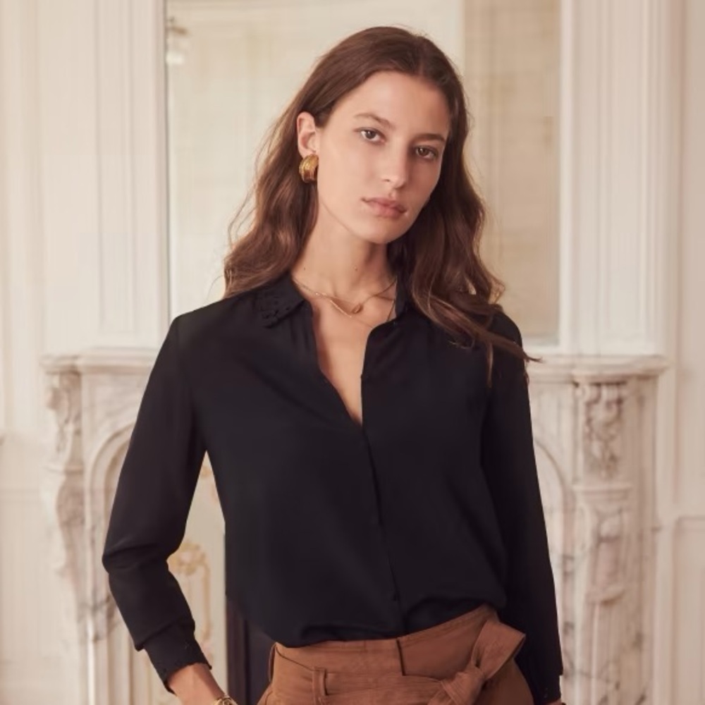NWT Sezane Roxanne blouse XS
